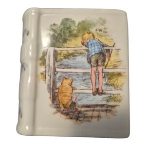 Royal Doulton Disney Classic Pooh Ceramic Piggy Coin Book Bank